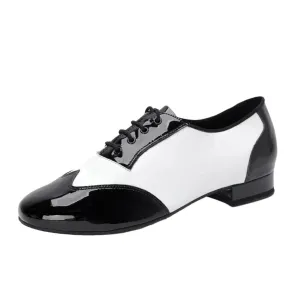 AILIANWU.B005ME MALE MENS BALCK AND WHITE BALLROOM DANCE SHOES