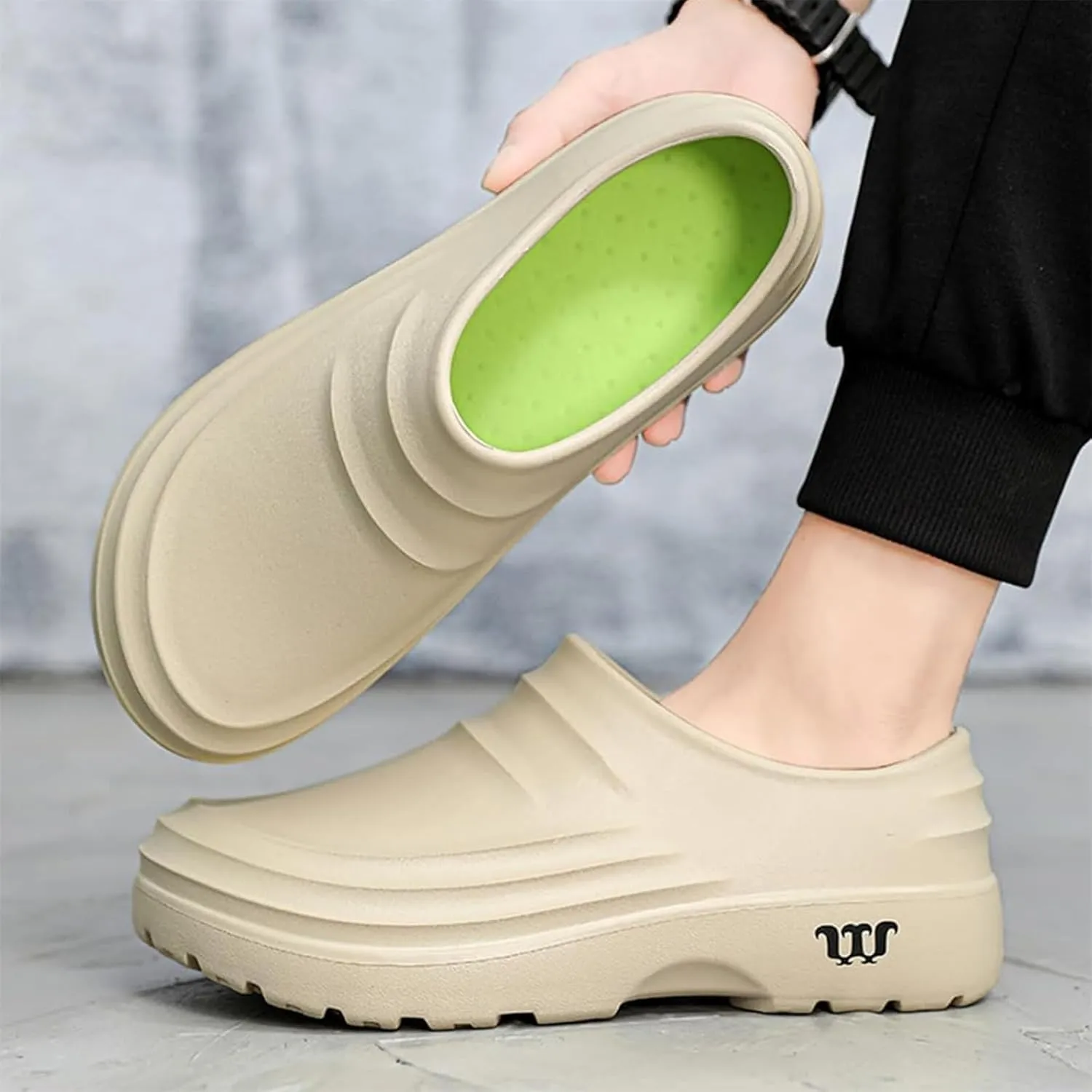 Armadillo Clogs Nurse Shoes for Women Men Comfortable Non Slip Work Shoes, Oil Resistant Chef Shoe Wide Waterproof Nursing Shoe, Ideal for Healthcare Kitchen Food Service Garden Unisex
