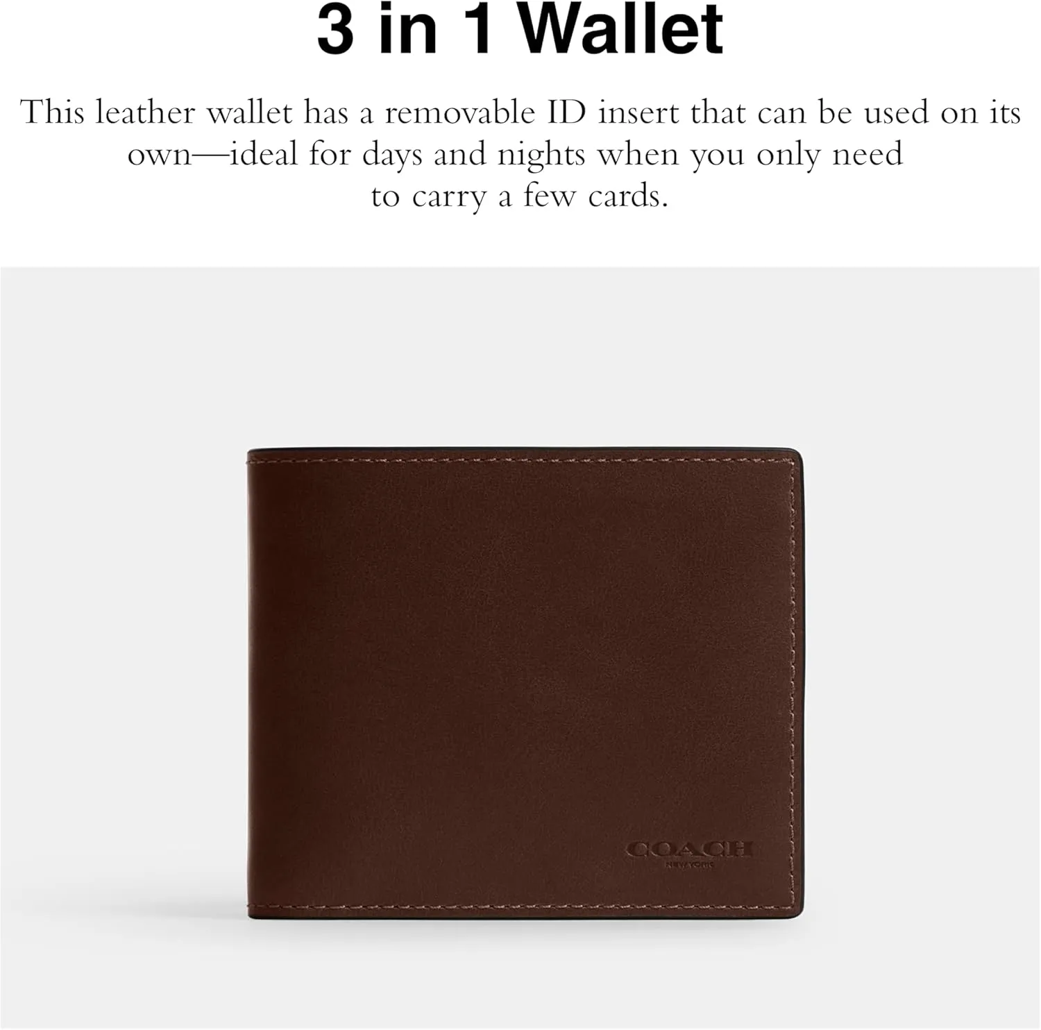 COACH Men's 3-in-1 Wallet Billfold