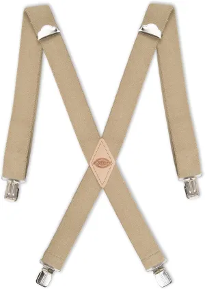 Dickies Men's 1-1/4 Solid Straight Clip Suspender