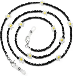 humlbird Mask Lanyard Eyeglasses Chain Healing Crystal Beaded Sunglasses Chains with Pearl for Women