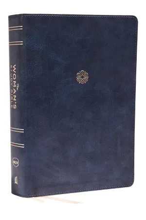 NKJV, The Woman's Study Bible, Leathersoft, Blue, Red Letter, Full-Color Edition: Receiving God's Truth for Balance, Hope, and Transformation Imitation Leather  Large Print, June 4, 2019