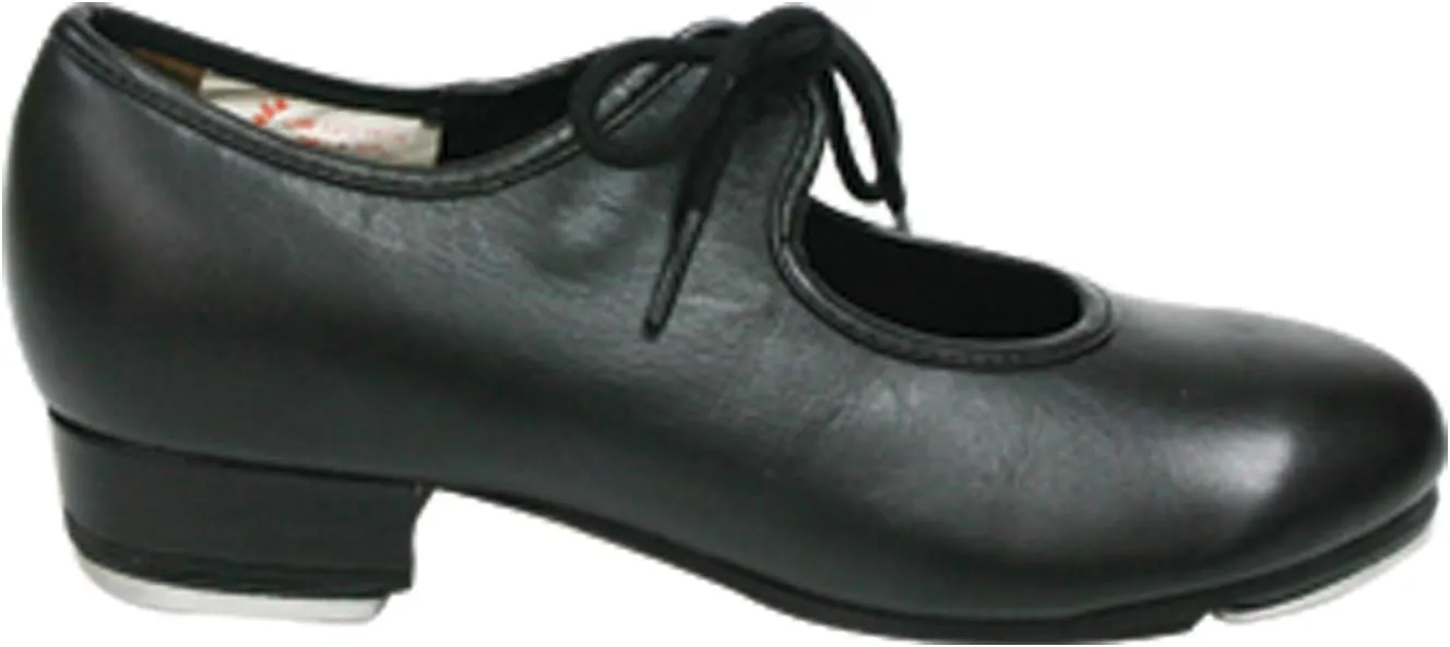 SANSHA Unisex-Child Kids Leather Shoes with Professional Taps 1.1 Inch Heel Oxford Flat