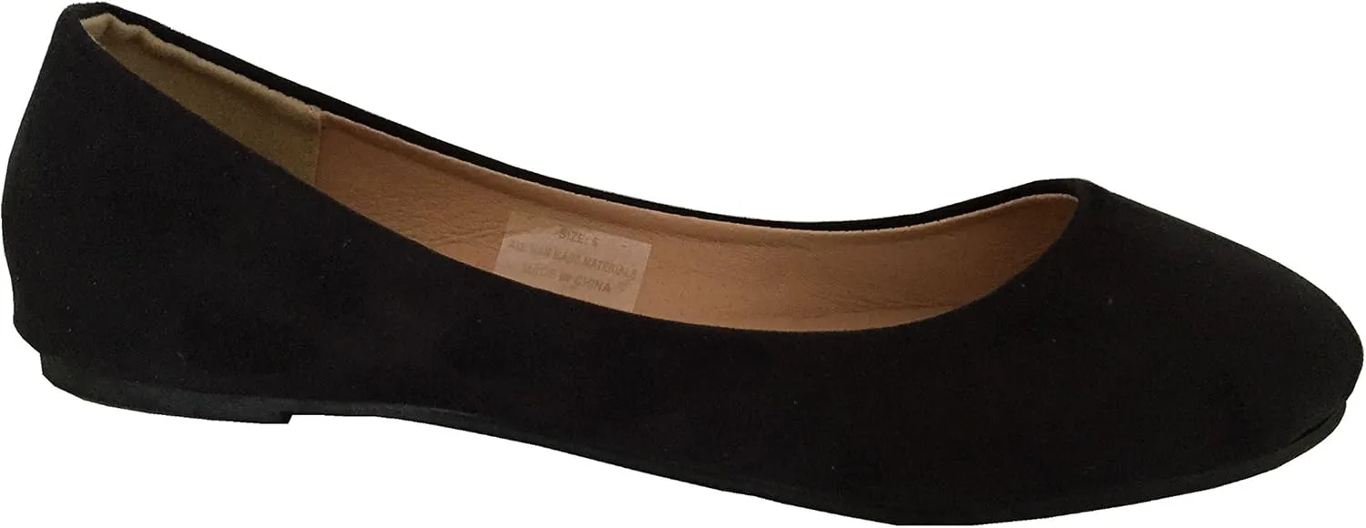 Shoes8teen Womens Ballerina Ballet Flats Shoes Leopard & Solids 14 Colors