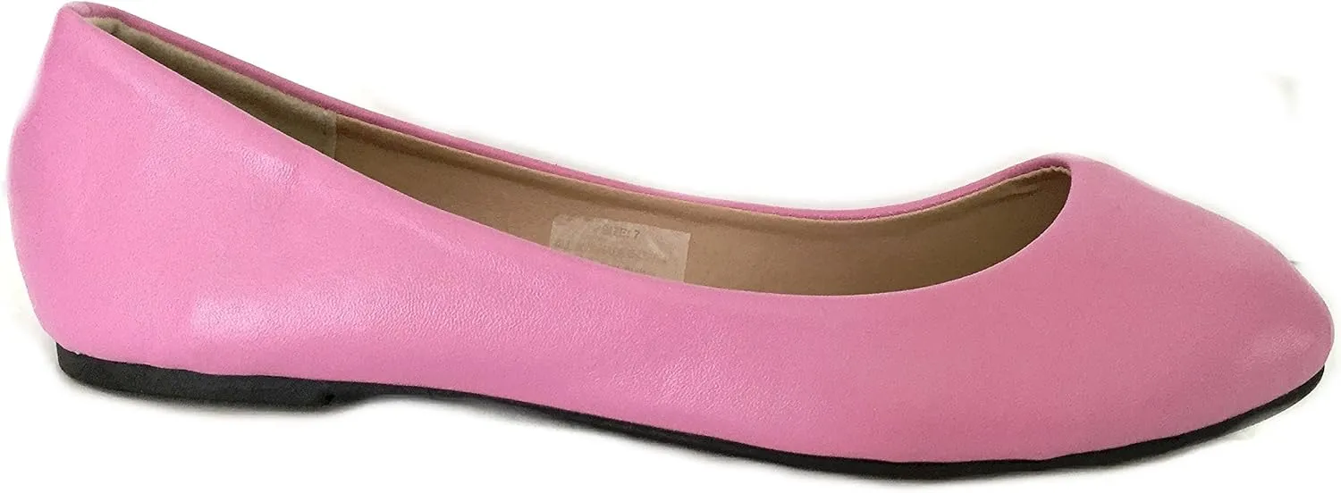 Shoes8teen Womens Ballerina Ballet Flats Shoes Leopard & Solids 14 Colors