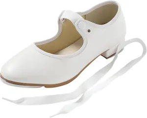 Tyette Vegan Tap Shoes for Beginners, Elastic Snaps, Flexible Sole, Aluminum Taps - TA35 Val - TA36 Valiant