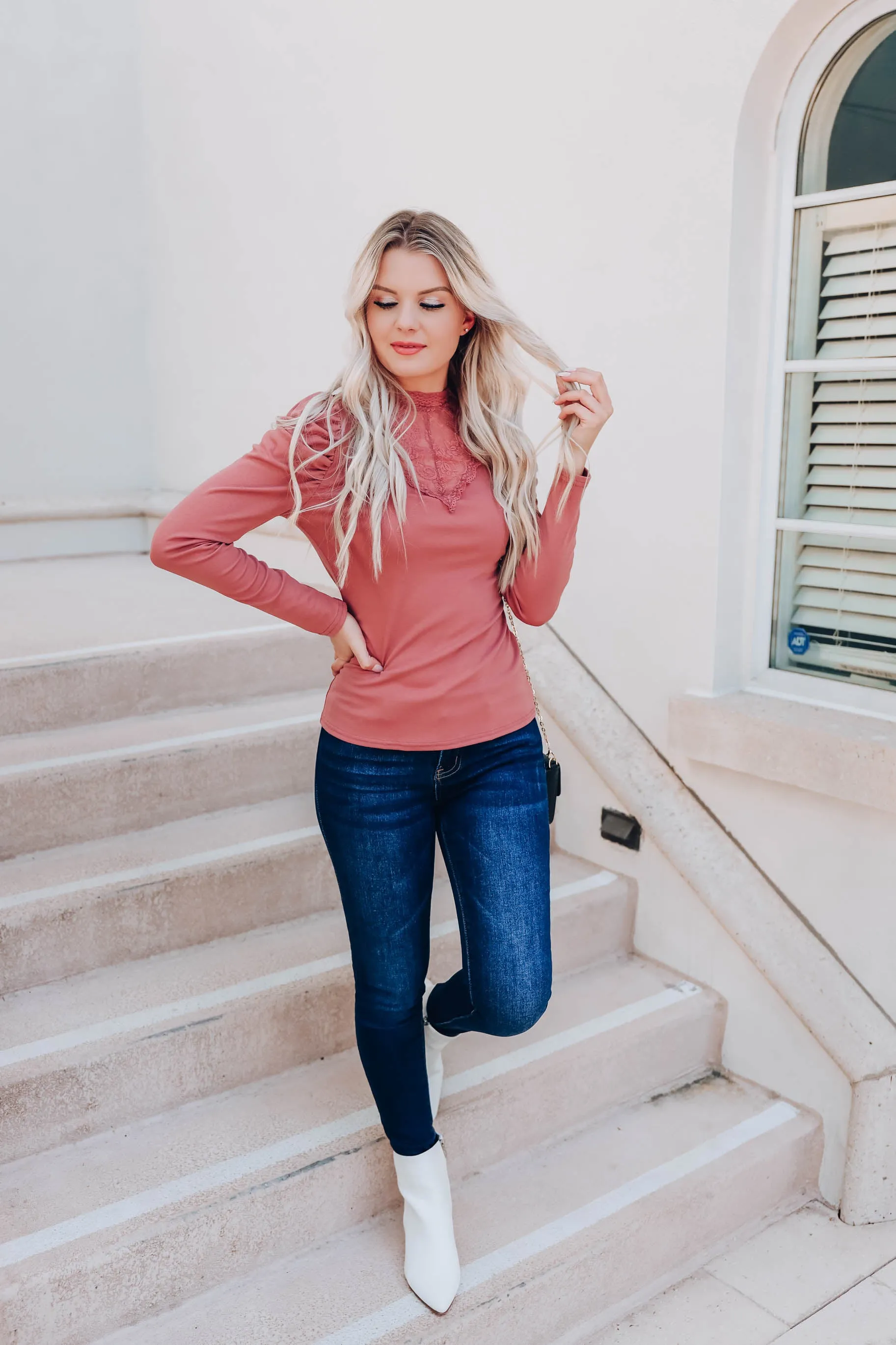 Victorian Lace High Neck Top