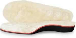 V.Step Wool Insoles with Arch Support, Comfortable Sheepskin Shoe Inserts Shearling Replacement for Women Men Boots Cozy